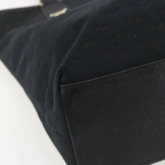 GUCCI GG Canvas Tote Bag Black Gold - Picture 5 of 16